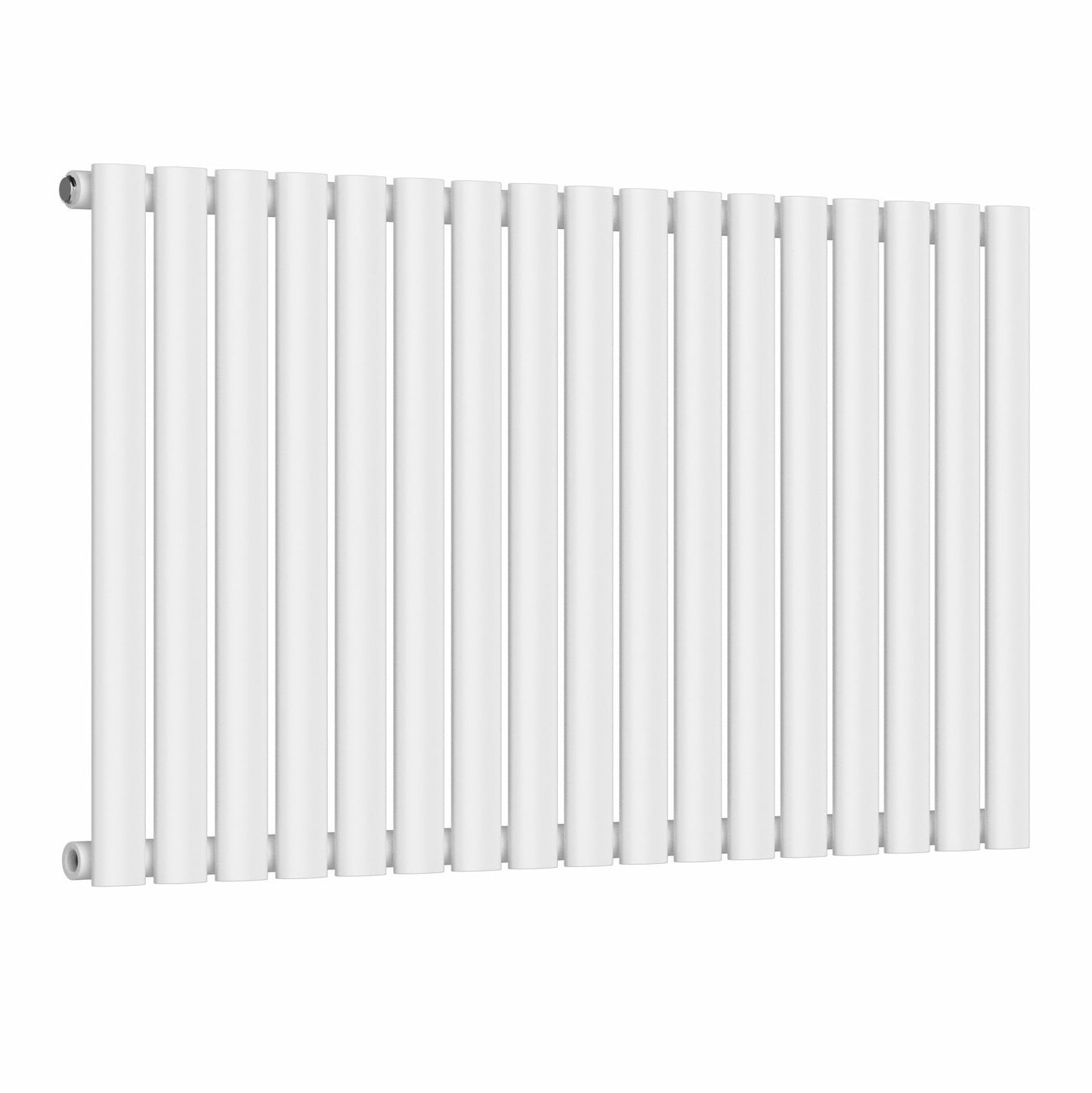 Designer 1020mm x 600mm White Horizontal Single Column Radiator, 2370 BTU