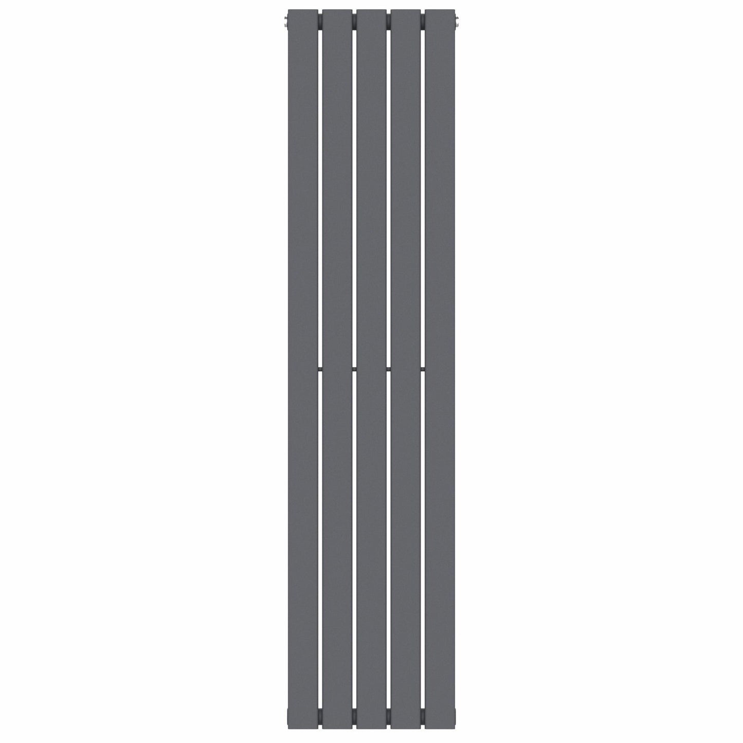 Designer 376mm x 1600mm Anthracite Gray Vertical Single Flat Panel Radiator, 2131 BTU