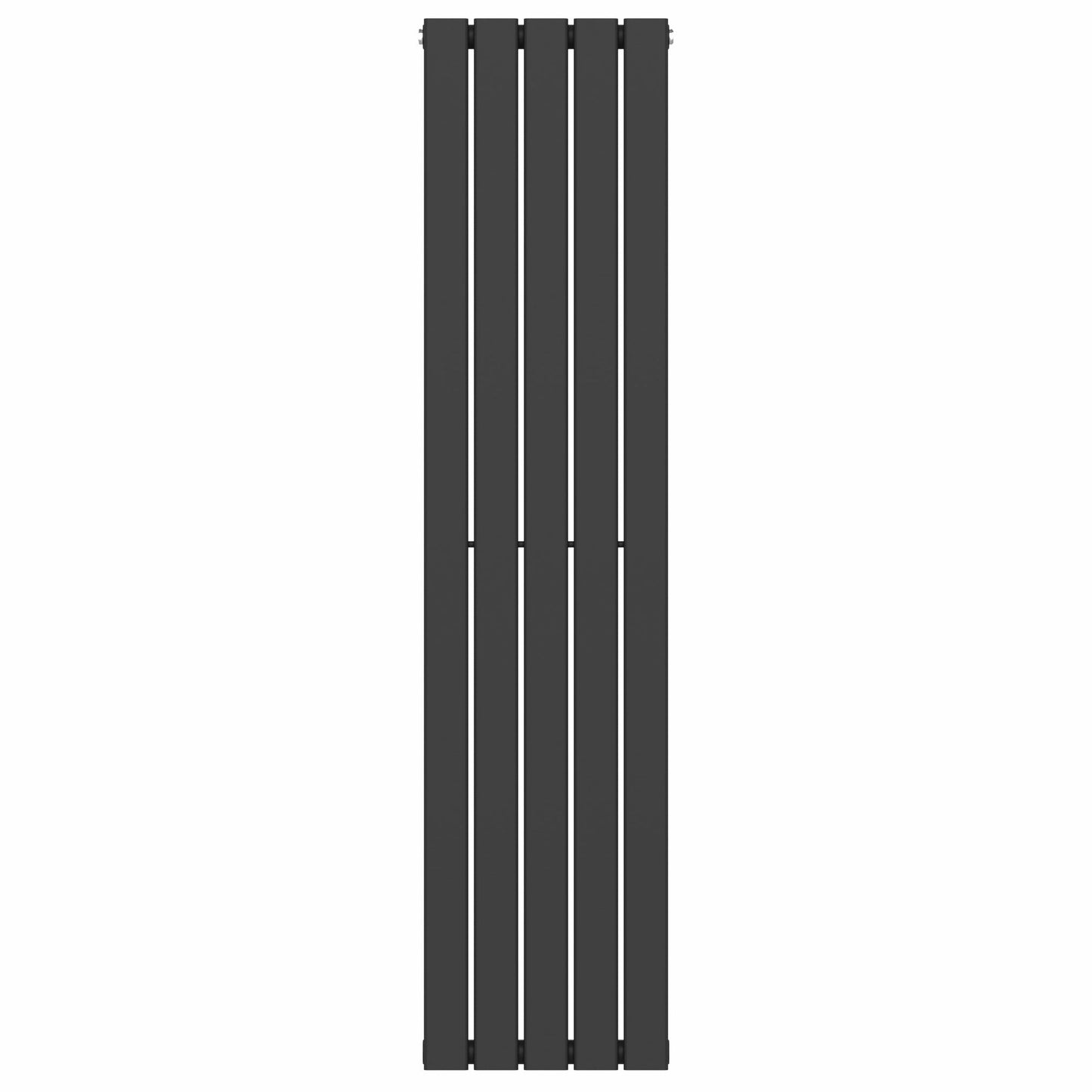 Designer 376mm x 1600mm Black Vertical Single Flat Panel Radiator, 2131 BTU