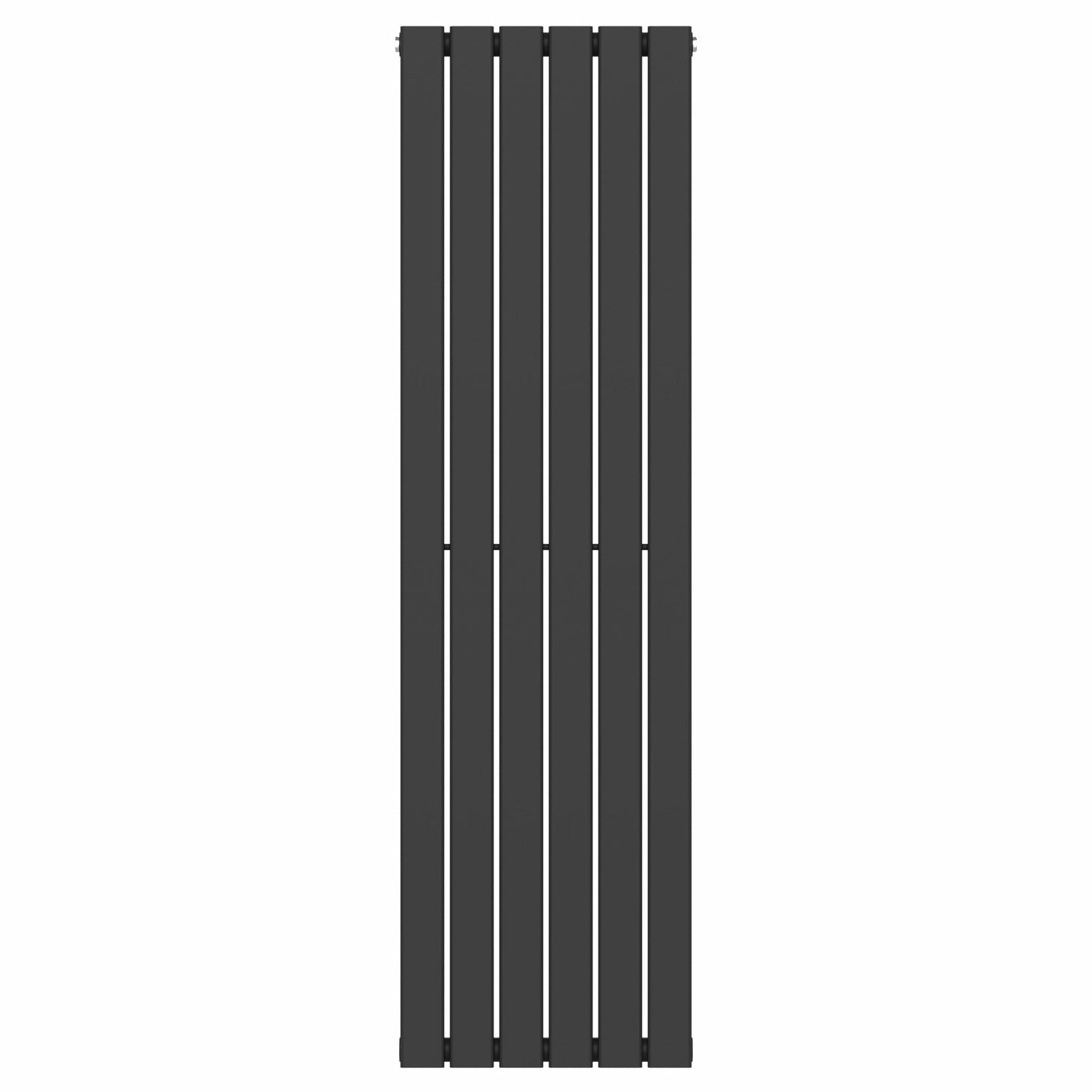 Designer 452mm x 1600mm Black Vertical Single Flat Panel Radiator, 2558 BTU