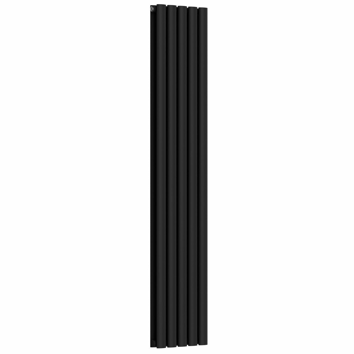 Designer 300mm x 1600mm Black Vertical Double Column Radiator, 3291 BTU