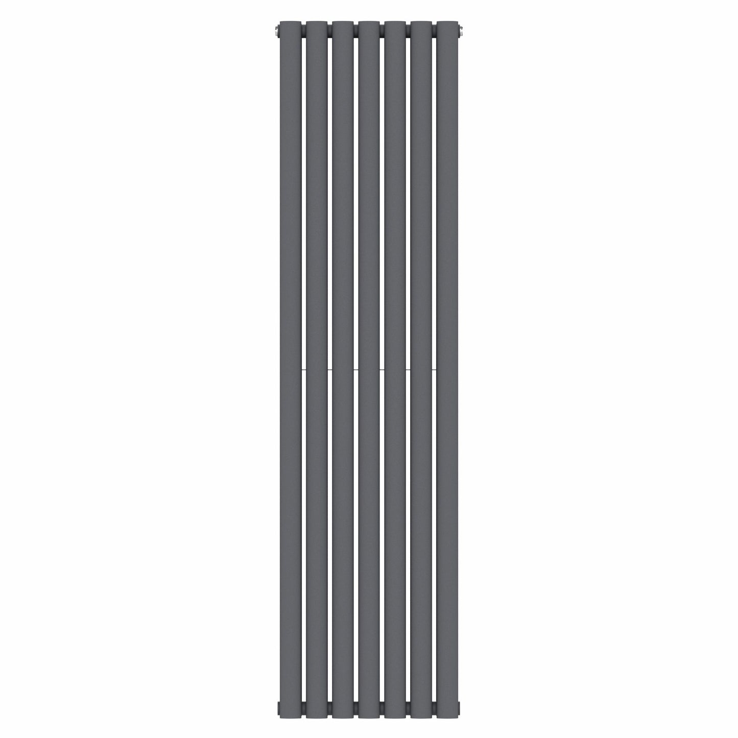 Designer 420mm x 1600mm Anthracite Gray Vertical Double Column Radiator, 4607 BTU