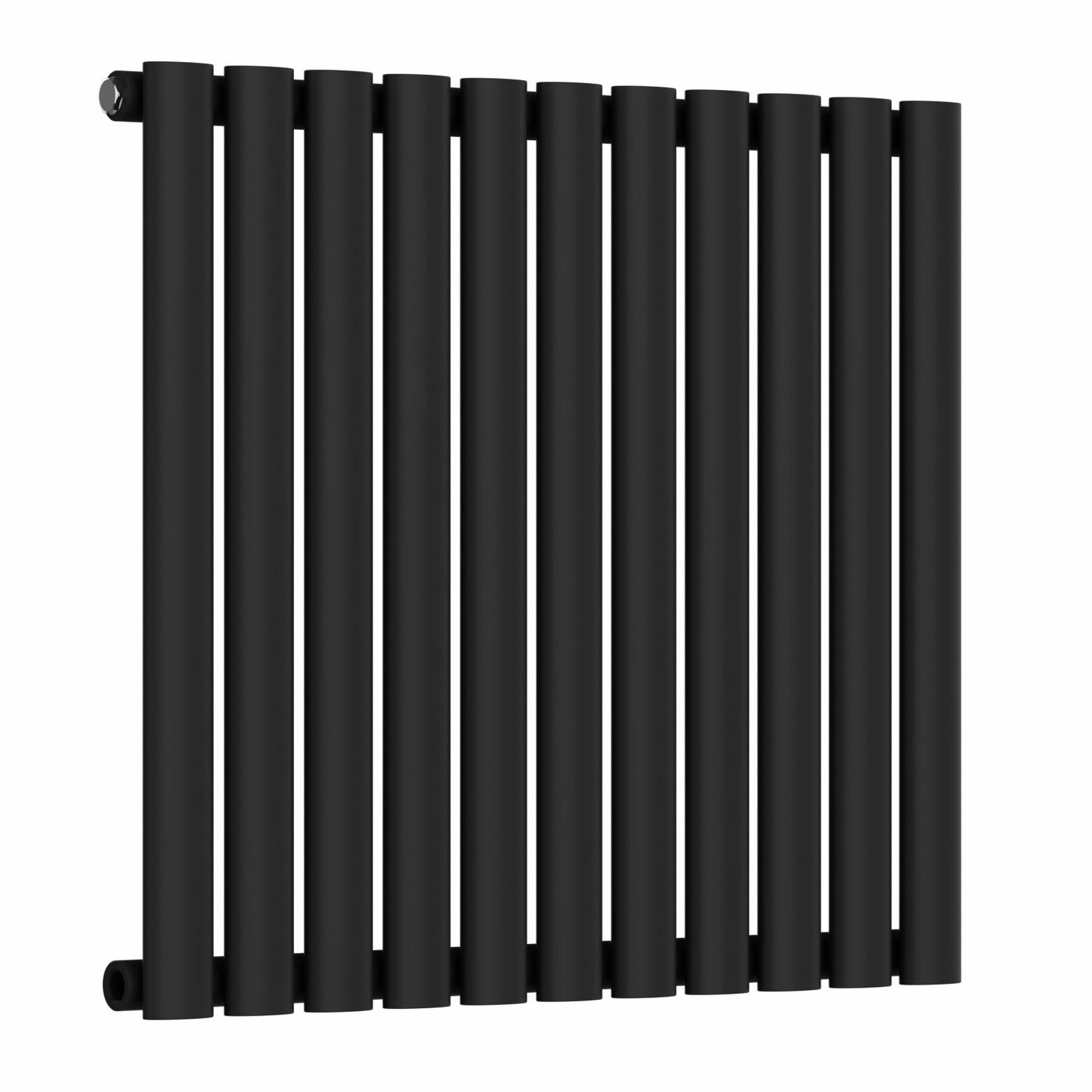 Designer 660mm x 600mm Black Horizontal Single Column Radiator, 1535 BTU