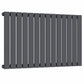 Designer 1060mm x 600mm Anthracite Gray Horizontal Single Flat Panel Radiator, 2503 BTU