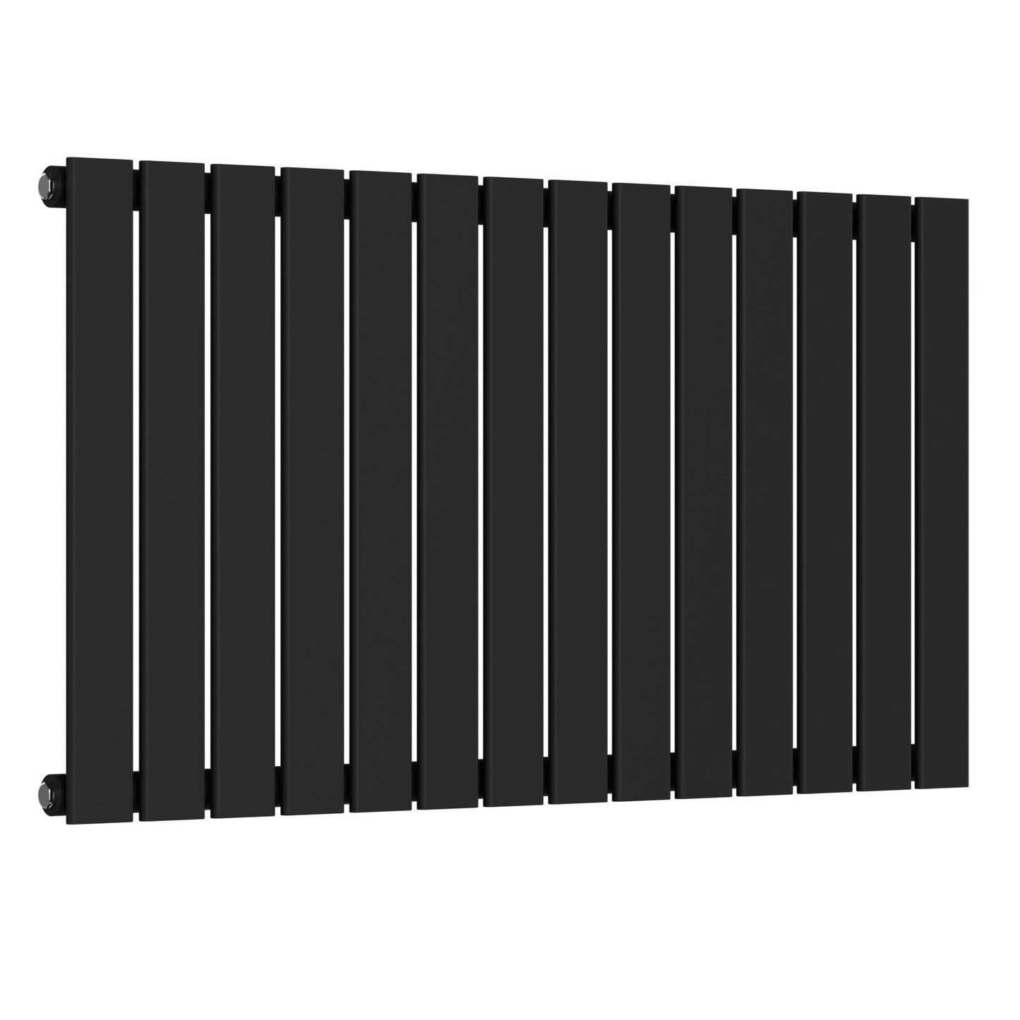 Designer 1060mm x 600mm Black Horizontal Single Flat Panel Radiator, 2503 BTU