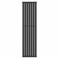 Designer 420mm x 1600mm Black Vertical Single Column Radiator, 2373 BTU