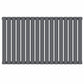 Designer 1020mm x 600mm Anthracite Gray Horizontal Single Column Radiator, 2370 BTU