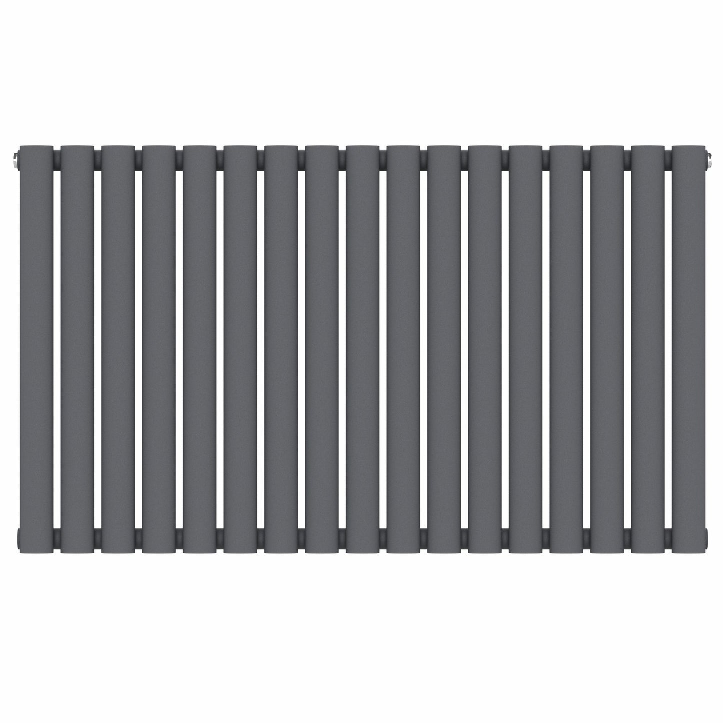 Designer 1020mm x 600mm Anthracite Gray Horizontal Single Column Radiator, 2370 BTU