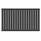 Designer 1020mm x 600mm Black Horizontal Single Column Radiator, 2370 BTU