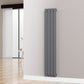 Designer 300mm x 1600mm Anthracite Gray Vertical Single Flat Panel Radiator, 1705 BTU