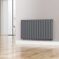 Designer 1060mm x 600mm Anthracite Gray Horizontal Single Flat Panel Radiator, 2503 BTU