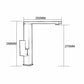 Elegant Geometric Chrome Brass Bathroom Tap 360 Swivel KPY-3003B