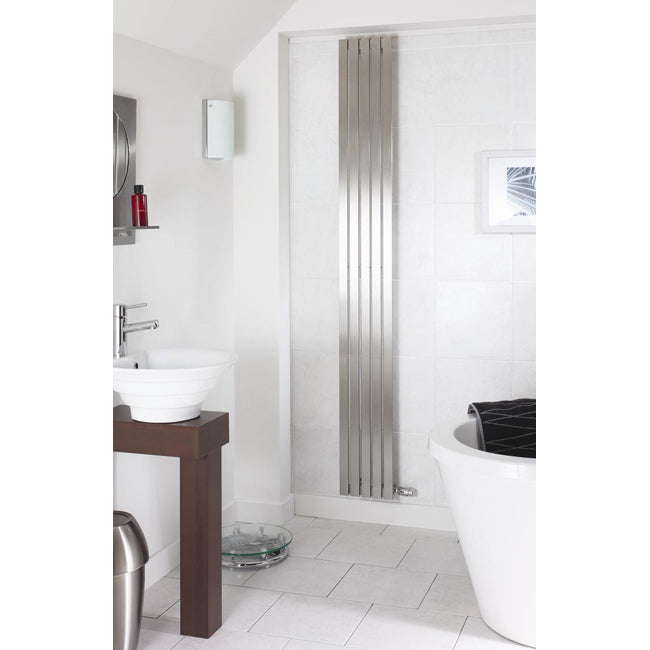 Stainless Steel Flat Panel Designer Radiator 2300 mm High - 240mm Wide