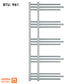 Chrome Heated Towel Rail Radiator 500mm x 1200mm Straight Sydney Designer