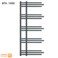 Anthracite Grey Heated Towel Rail Radiator 500mm x 1200mm Straight Sydney Designer