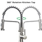 Stainless Steel Kitchen Faucet 360 Flexible Bendable Swivel Dual Spray Chrome Tap Mixer Model KPY-30235