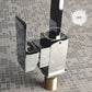 Elegant Geometric Chrome Brass Bathroom Tap 360 Swivel KPY-7182573C