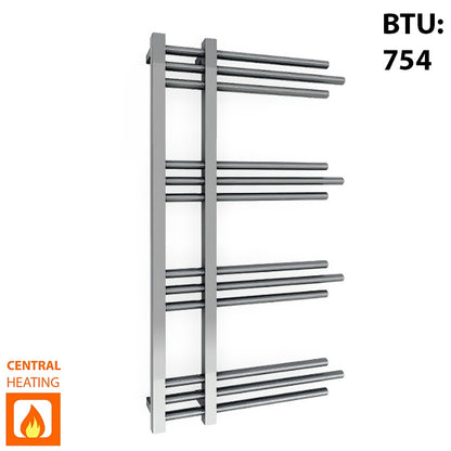 Chrome Heated Towel Rail Radiator 500mm x 900mm Straight Sydney Designer