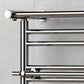 490 x 680mm Wide Chrome Electric Towel Rail Radiator Top Shelf & Two Towel Holder OSLO For Bathroom & Kitchen