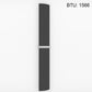 Anthracite Accuro Korle Aluminium Designer Radiator 1800 mm High - 280mm Wide