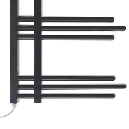 Anthracite Grey Electric Heated Towel Rail Radiator 500mm x 1200mm Straight Sydney Designer