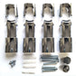 Clamp Brackets for Chrome Towel Rail Radiators Flat/Curved (19mm, 22mm, 25mm)