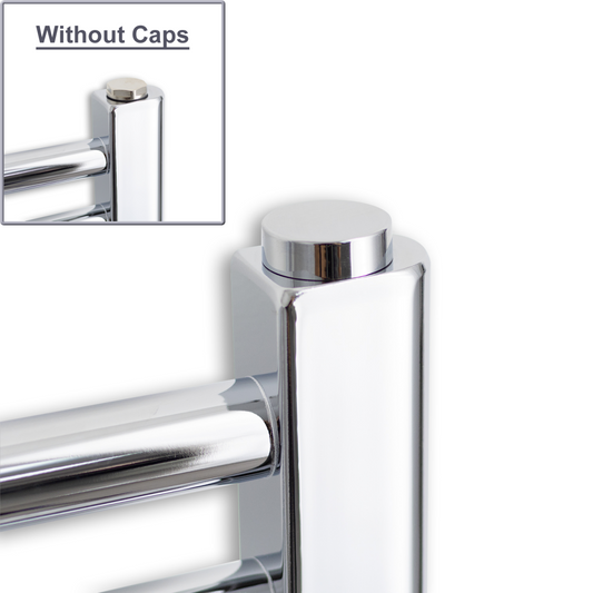 Chrome Cover Cap for Towel Radiators blanking plug and air vent valves