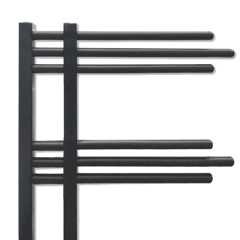 Anthracite Grey Heated Towel Rail Radiator 500mm x 1200mm Straight Sydney Designer