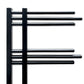 Matt Black Heated Towel Rail Radiator 500mm x 1200mm Straight Sydney Designer