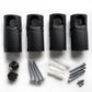 Matt Black Heated Towel Rail Radiator 400mm x 900mm Straight 