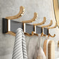 Adjustable Coat/Bathrobe Hooks Wall Mounted Hangers For Bathroom