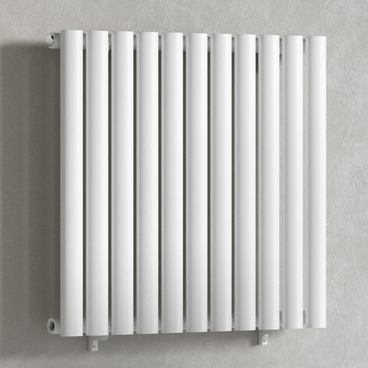 Designer 660mm x 600mm White Horizontal Single Column Radiator, 1535 BTU