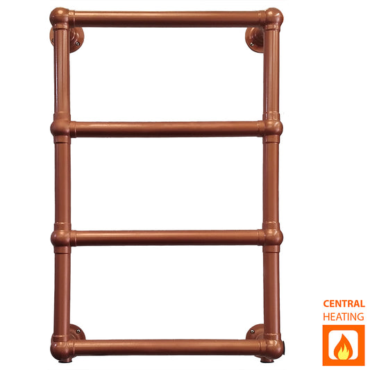 Copper Look Charlotte - Traditional Heated Towel Rail Radiator - 500 x 750mm