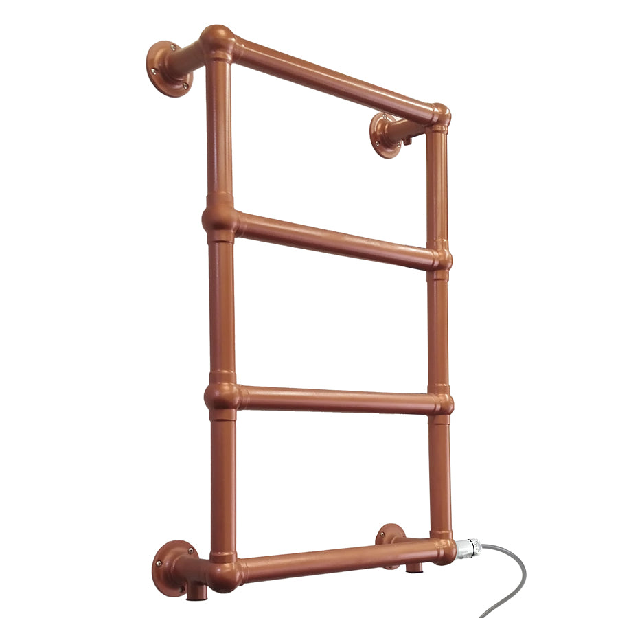 500 x 750mm Modern Copper Look Electric Towel Rail Radiator Charlotte Designer Bathroom