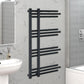 Matt Black Heated Towel Rail Radiator 500mm x 900mm Straight Sydney Designer