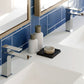 Elegant Geometric Chrome Brass Bathroom Tap KPY-1273573C