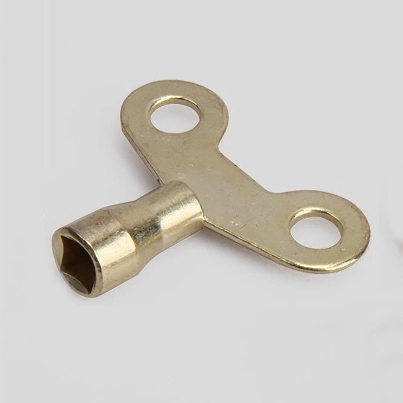 Water Tap Key Metal Clock Type Plumbing Switch Keys For Faucet 6mm x2