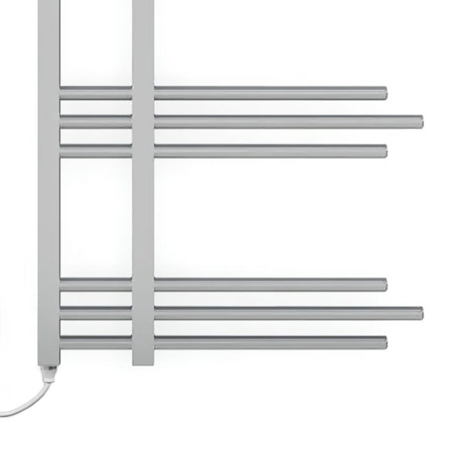 Chrome Electric Heated Towel Rail Radiator 500mm x 900mm Straight Sydney Designer