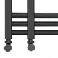 Anthracite Grey Heated Towel Rail Radiator 500mm x 1200mm Straight Sydney Designer